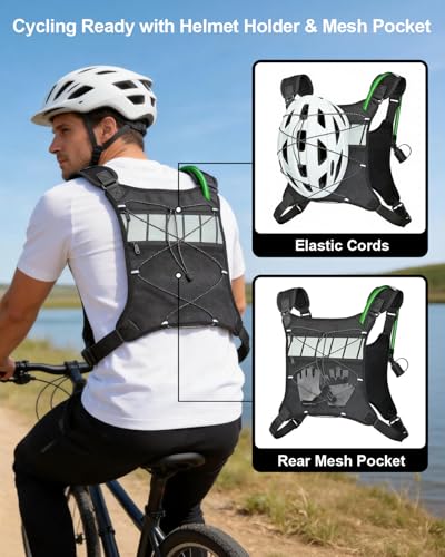 CEROBEAR Hiking Hydration Backpack Running Vest with 2L TPU Water Bladder