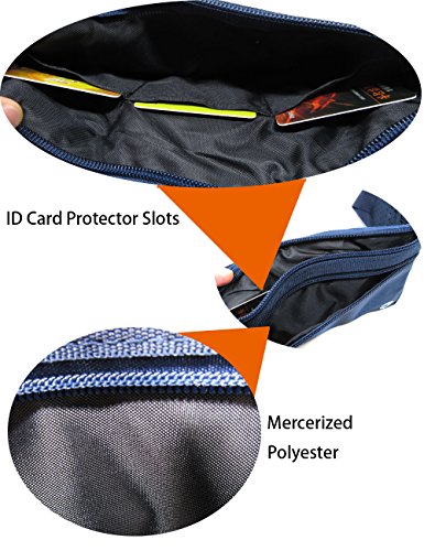 Naoki Outdoor Sports Running & Jogging & Travel Waterproof Utralthin Waist Pack/Bag Runner Belt - color: Navy