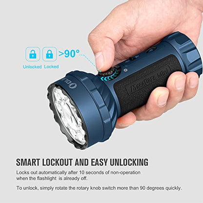 OLIGHT Marauder Mini Powerful Flashlight RGB Lights Midnight Blue - color: Midnight Blue