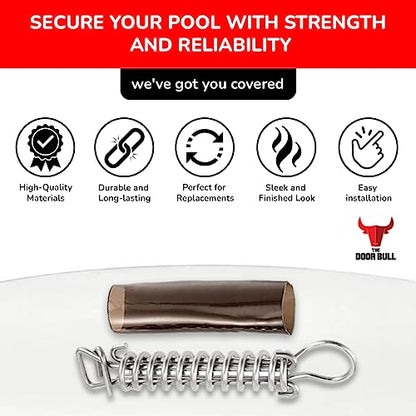 The Door Bull Stainless Steel Pool Safety Cover Springs - 10 Pack - size: 10 Pack