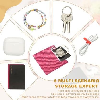 Wrist Wallet Wristband with Zipper, Cotton Wrist SweatBands Sports Absorb Sweat - color: Gray