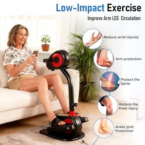 Elliptical Exercise Machine, Low‑Impact Motorized Pedal Exerciser