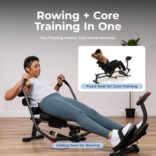 Sunny Health & Fitness Smart Full Motion Rower - color: Black