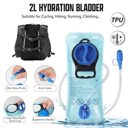 Hydration Backpack, Lightweight Water Backpack, Adjustable Running Vest - size: 2L Water Bag