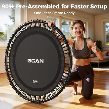 BCAN BT4 Soft Land Pro Adult Bungee Rebounder Trampoline Handle|FED Fitness - color: 40IN-Black