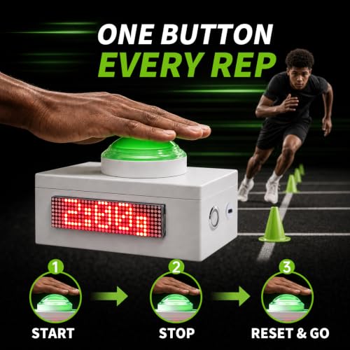 Speed Training Timer with Button and Bluetooth Video Control