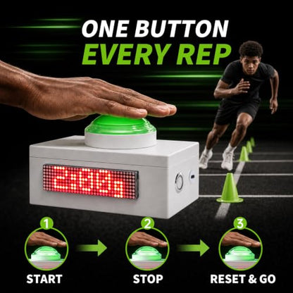 Speed Training Timer with Button and Bluetooth Video Control
