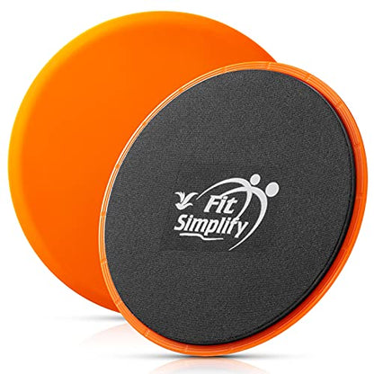 Fit Simplify Core Sliders Abdominal Exerciser with Instruction Guide and Carry Bag