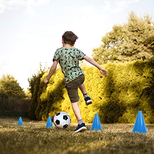 KINJOEK 30 Pack 7 Inches Sports Training Cones with Rounded Edges