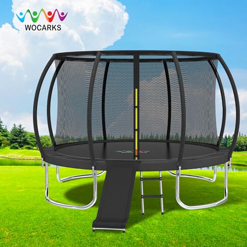 Waterproof Trampoline Spring Cover,Safety Pad Replacement 10-16ft - color: Black, size: 16FT