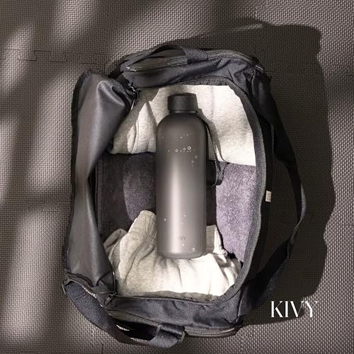 KIVY Large Water Bottle 50oz Tritan - Lightweight & Shatterproof - BPA Free - color: 04 Cream Clear, size: 50oz