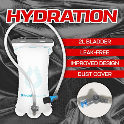 RAVERUNNER® Anti-Theft Hydration Backpack | Festival Approved Rave Backpack for Concert Goers, Leak-Free Festival Water Backpack for EDC, Rave Hydration Pack - color: Clear/Transparent
