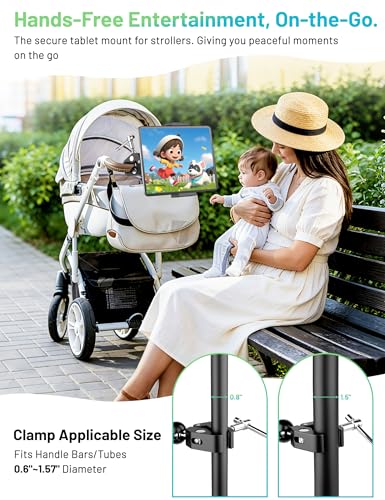 iPad Holder for Mic Stand, Mic Tablet Stand – 360° Swivel