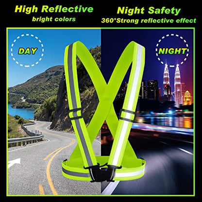 Hercicy Reflective Vest High Visibility Safety Vests Bulk - color: Yellow