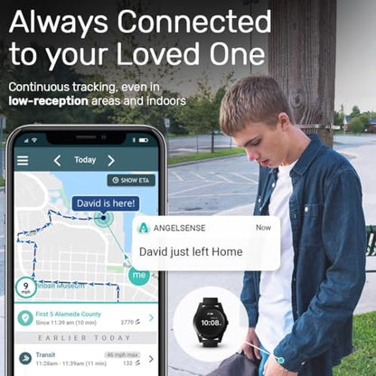 AngelSense GPS Watch for Teens & Elderly - Autism, Special Needs, Dementia - color: Watch Monthly Subscription Required