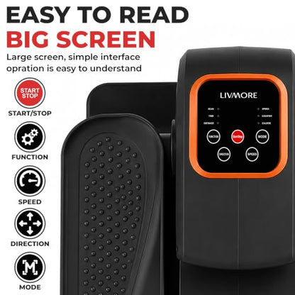 Livmore Electric Stepper with LCD Display & Remote - color: Black