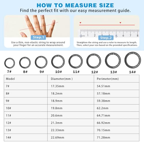 Smart Ring Women Men, Fitness Tracker, No Subscription, Sleep, Black 8 - color: Black, size: 8