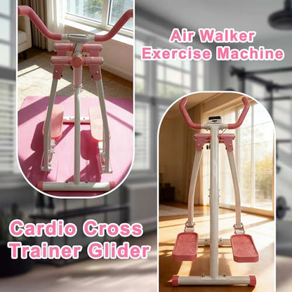 KINMAC Air Walking Elliptical Exercise Machine - color: Pink
