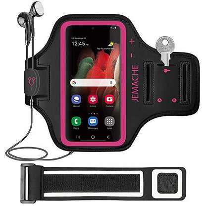 Running Armband for Samsung Galaxy S26 S25 S24 S23 S22 (Rosy) - color: Rosy, size: 6.3" (S)