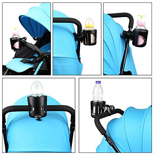Accmor Stroller Cup Holder, Cup Holder for Walker Bike Wheelchair - color: All Black