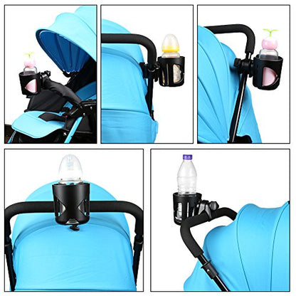 Accmor Stroller Cup Holder, Cup Holder for Walker Bike Wheelchair - color: All Black