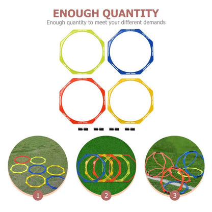 Abaodam Agility Rings for Soccer Speed Training, Portable Footwork Ladder
