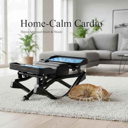 2026 New Rock Stepper Side to Side with Digital Display-Low Impact Rocking Stepper for Core & Glutes, Whisper Quiet for Home & Office Workout, Equipped with Resistance Bands and Floor Mats (330lbs)