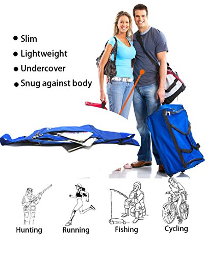 Naoki Outdoor Sports Running & Jogging & Travel Waterproof Utralthin Waist Pack/Bag Runner Belt - color: Sky Blue