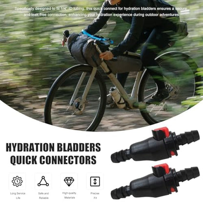 2-Pack Hydration System Quick Disconnect - for 1/4" Inner Dimension Drink Tube
