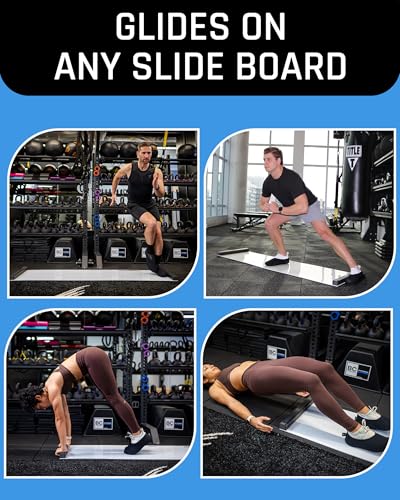 Slide Board Booties, Shoe Covers for Any Sliding Board (X-Large) - size: X-Large