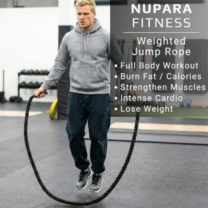 Weighted Jump Rope for Men and Women | Muay Thai Jump Rope - color: 2.6LB 9.8 ft