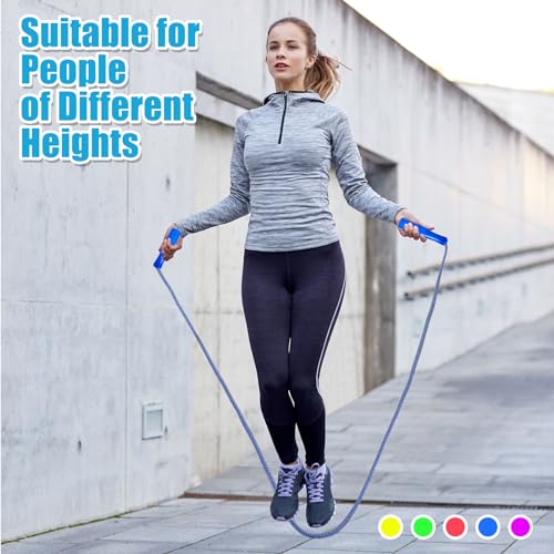 Honoson 50 Pcs Jump Ropes Bulk for Kids 7.8ft Adjustable,Multicolor - color: Multicolor