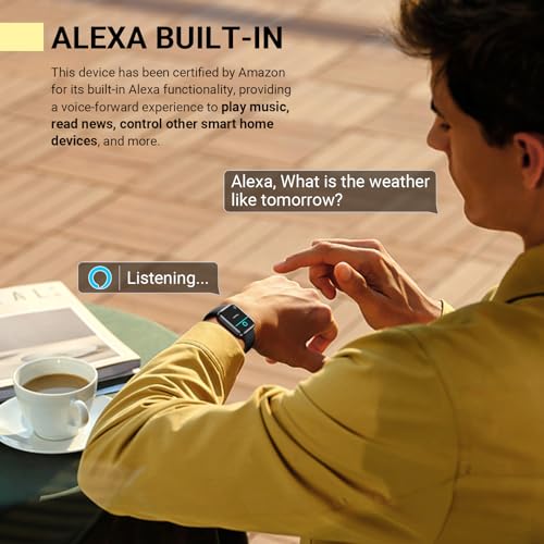 Smartwatch for Women/Men, Compatible with Android & iPhone, 1.8'' Fitness Tracker Watch with Alexa, Call & Notification Alerts, Heart Rate & Sleep Monitor, 120 Sports Modes, Waterproof Smart Watch - color: Galaxy Black