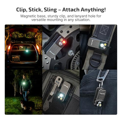 OLIGHT Oclip Pro Rechargeable EDC Clip-on Flashlight, Phantom Squadron - color: Gray