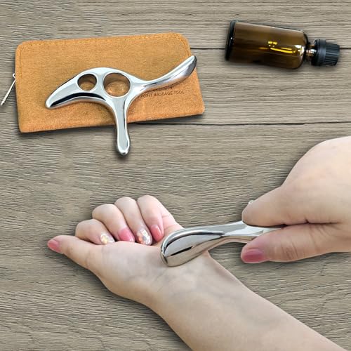 BYYDDIY Gua Sha Trigger Point Massage Tool -Thumb Protector,Deep Tissue Massage,Muscle Scraper Tool (T) - size: L