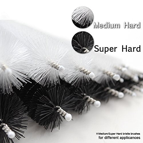 DiCUNO Straw Cleaning Brushes Set, of Super Hard & Medium Hard, 8 Inch