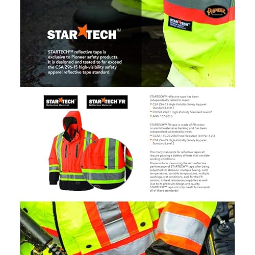 Pioneer Hi Vis Sleeved Mesh Safety Vest for Men & Women - Breathable- Reflective Tape - Pockets - Class 3 - Yellow/Green - color: Green, size: Small