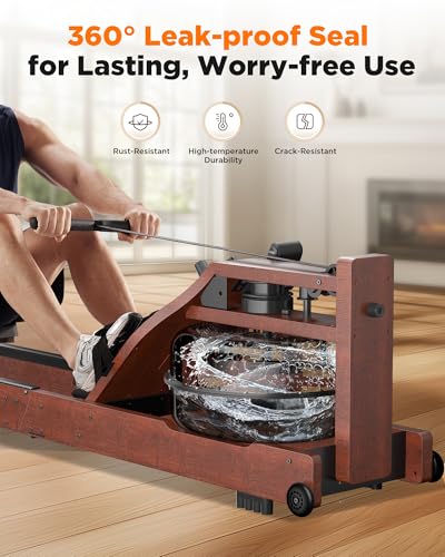 YOSUDA Water Rowing Machine Foldable for Home Use 5.8 Gal Large Water Tank - size: PRO-Enhanced Tank