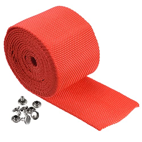 PATIKIL Winch Rope Protector 2m/6.56ft for 4.5cm/1.77in W Cable Line Red - color: Red, size: 4.5cmx2m