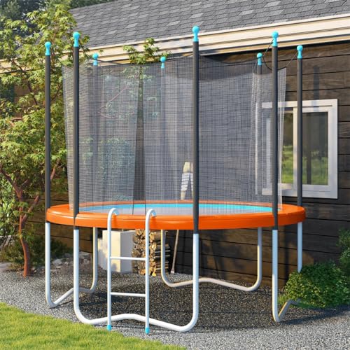 Replacement Trampoline Safety Pad Mat, 6FT 8FT 10FT 12FT 13FT 14FT 16FT UV Resistant Safety Mat Spring Cover - color: Orange, size: 12FT-366cm
