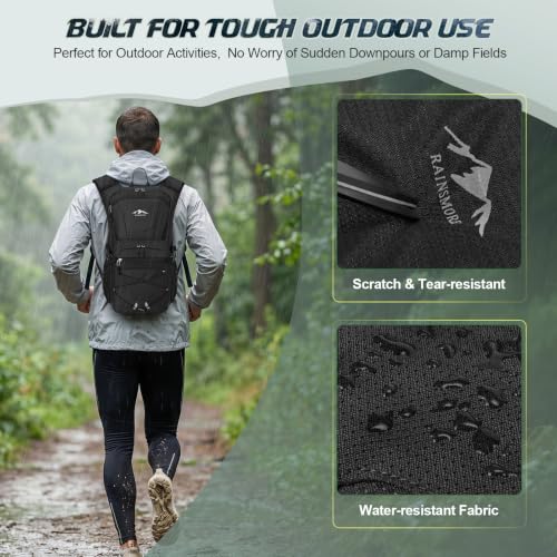 RAINSMORE Hydration Backpack with 2L Water Bladder, 15L Lightweight Hiking Backpack for Women & Men Small Insulated Hydration Water Pack for Hiking, Running, Cycling, Biking