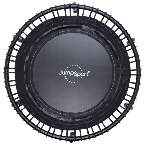 JumpSport Workout Rebounder for Adults, Mini Fitness Trampoline - color: Black, size: Model 230