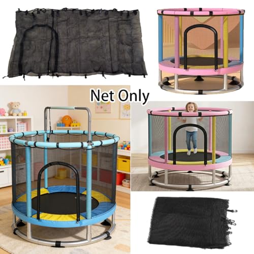 Trampoline Safety Net, 48" 55" 60" Trampoline Replacement Net Accessories, Tear Resistant Kids Protective Fences - size: 48" 120cm