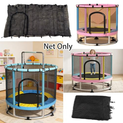 Trampoline Safety Net, 48" 55" 60" Trampoline Replacement Net Accessories, Tear Resistant Kids Protective Fences - size: 48" 120cm