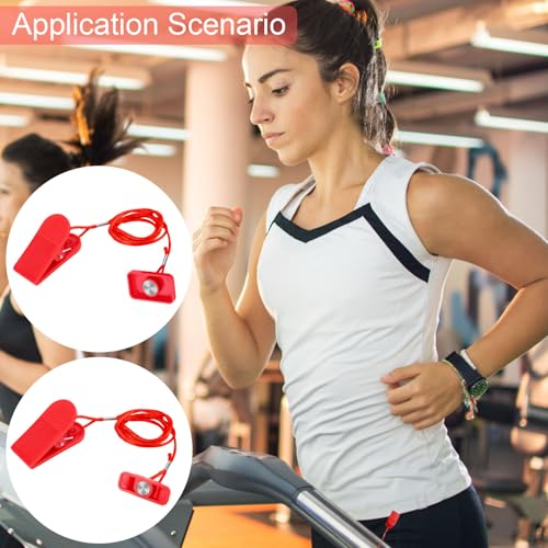 Gosknor 2pcs Treadmill Magnet Safety Key, Magnetic Safety Switch Clip Universal Treadmill Emergency Stop Magnet Running Machines Replacement Parts Accessories - style: Style E