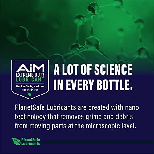 Planet Safe AIM Extreme Duty Lubricant (Small Bundle 1oz + 4oz) Made in The USA. Multi-Purpose for Home, Garage, Doors, Hinges, Gym Equipment - Penetrates, Cleans, Lubricates, Protects, 3 in 1 Oil - size: AiM | Bundle | Small