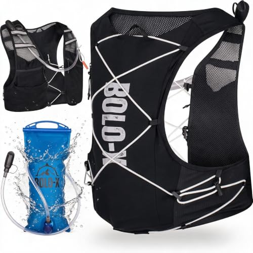 BOLO-X Running Vest with Water Bladder Running Vest for Men & Women