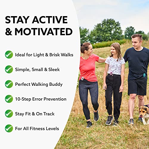 3DFitBud Simple Step Counter Walking 3D Pedometer by 3DActive with Clip, Lanyard Accurate Step Tracker Large Display, Easy to Use for Kids Men Women Adult Seniors Daily Step Tracking - A420S - color: Green