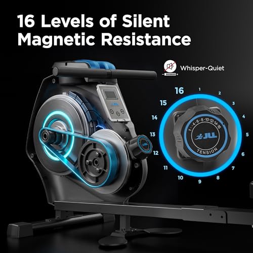 JLL Magnetic & Water Rowing Machine with SunnyFit App for Home - style: Magnetic
