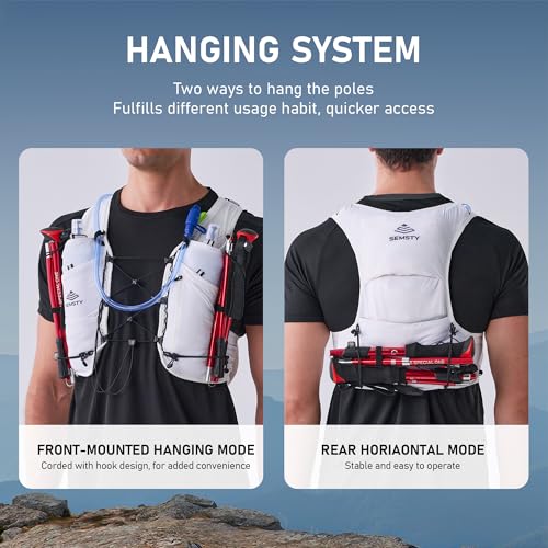 Running Hydration Vest 5L, Running Backpack with 2x500ml Soft Flask - color: White, size: Small